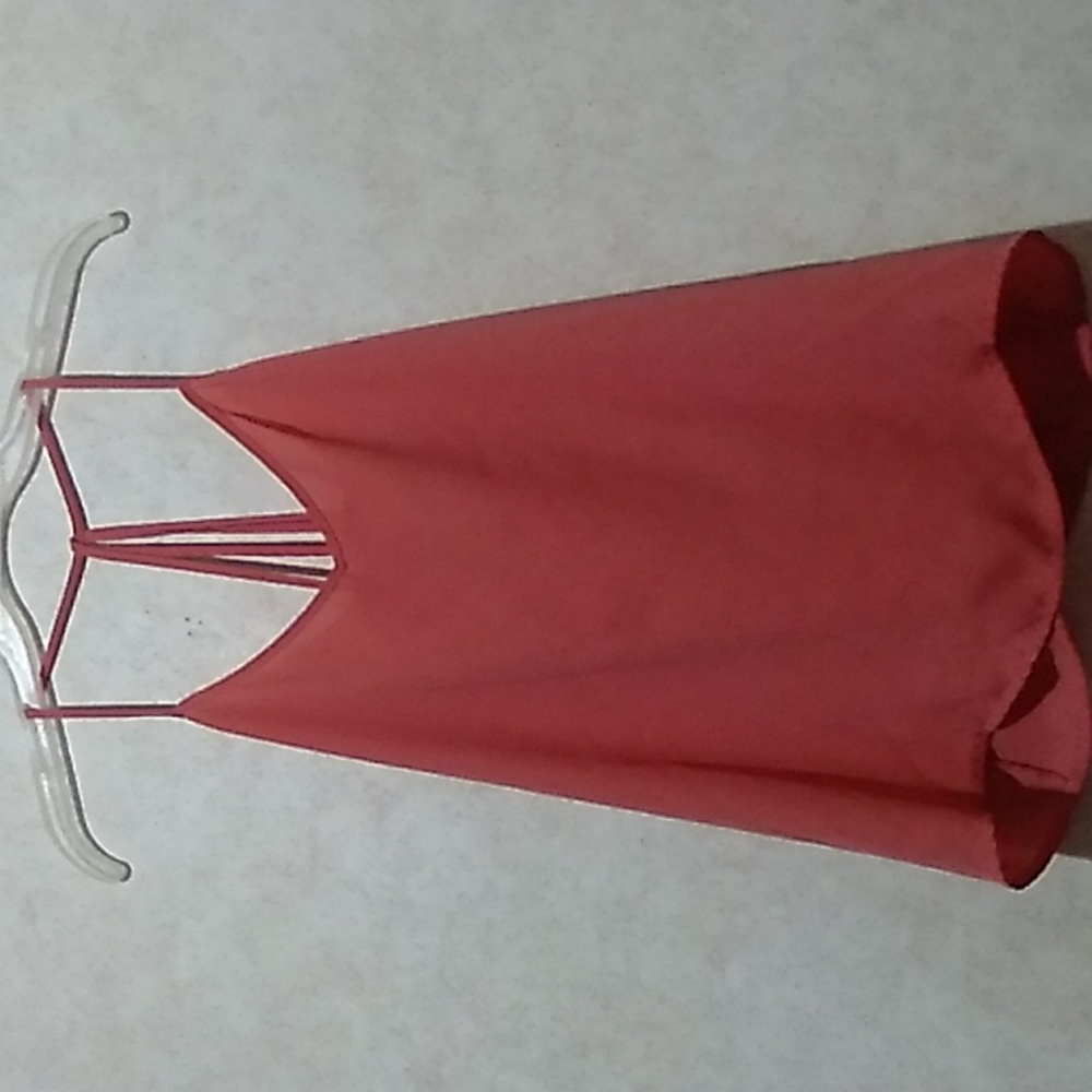 Abercrombie & Fitch tank top spaghetti strap Coral color size large